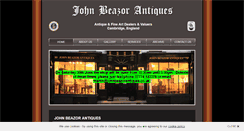 Desktop Screenshot of johnbeazorantiques.co.uk