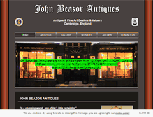 Tablet Screenshot of johnbeazorantiques.co.uk